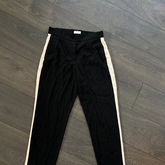Babaton Aritzia Black Dress Pants w/ White Stripe - size 4 - Picture 3 of 8